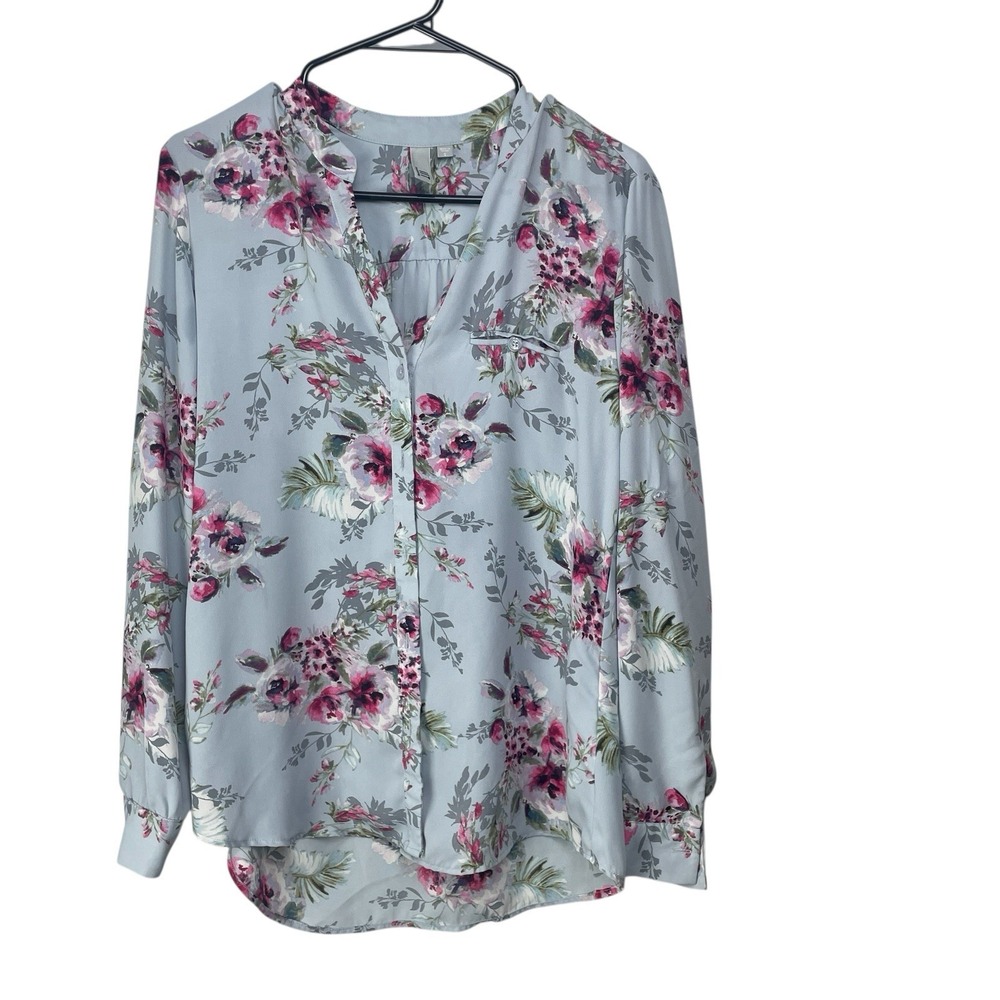 Kut From The Kloth Button Down Blouse Size Medium Lightweight Cottagecore Floral